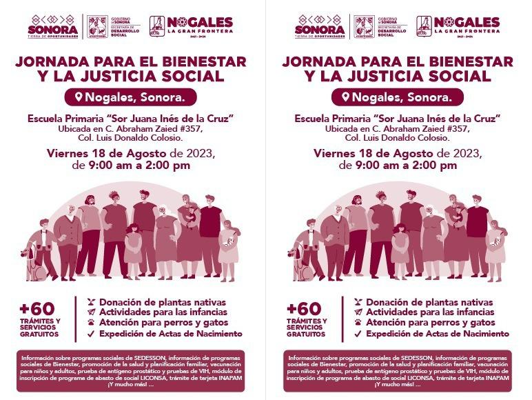 LLEVARÁ EL ESTADO JORNADA DE BIENESTAR Y JUSTICIA SOCIAL EN LA COLOSIO