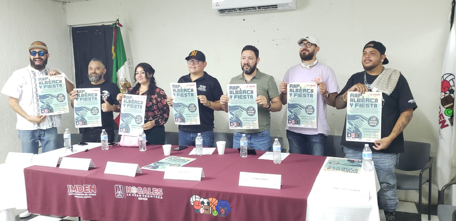 INVITAN A RAP, ALBERCA Y FIESTA