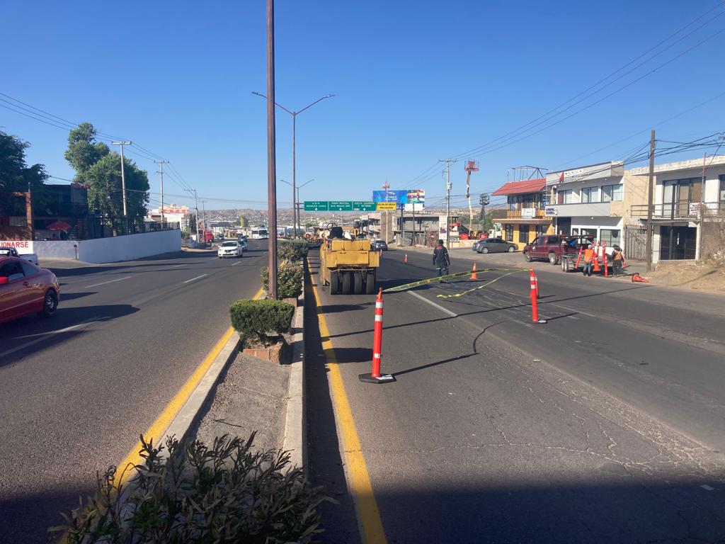 REALIZAN TRABAJOS DE MEJORAS EN LA PROLONGACIÓN DE LA OBREGÓN