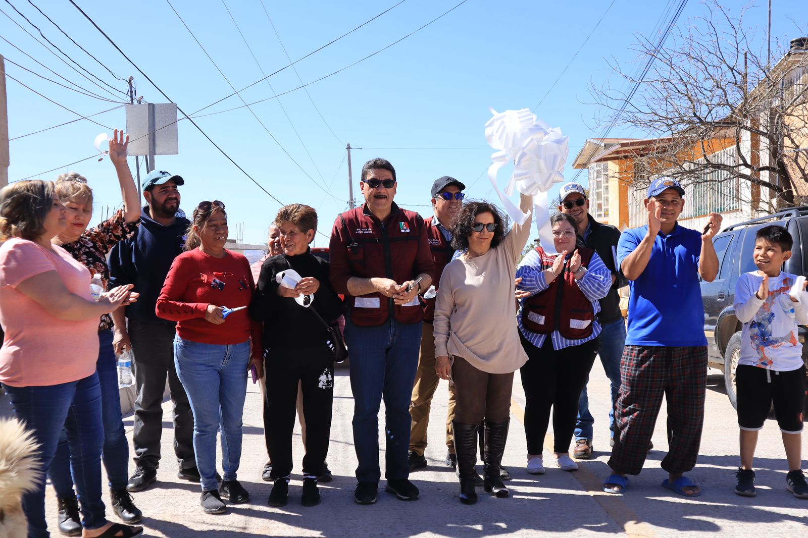 ENTREGA ALCALDE PAVIMENTACIÓN DE CALLE EN LA COLONIA SOLIDARIDAD