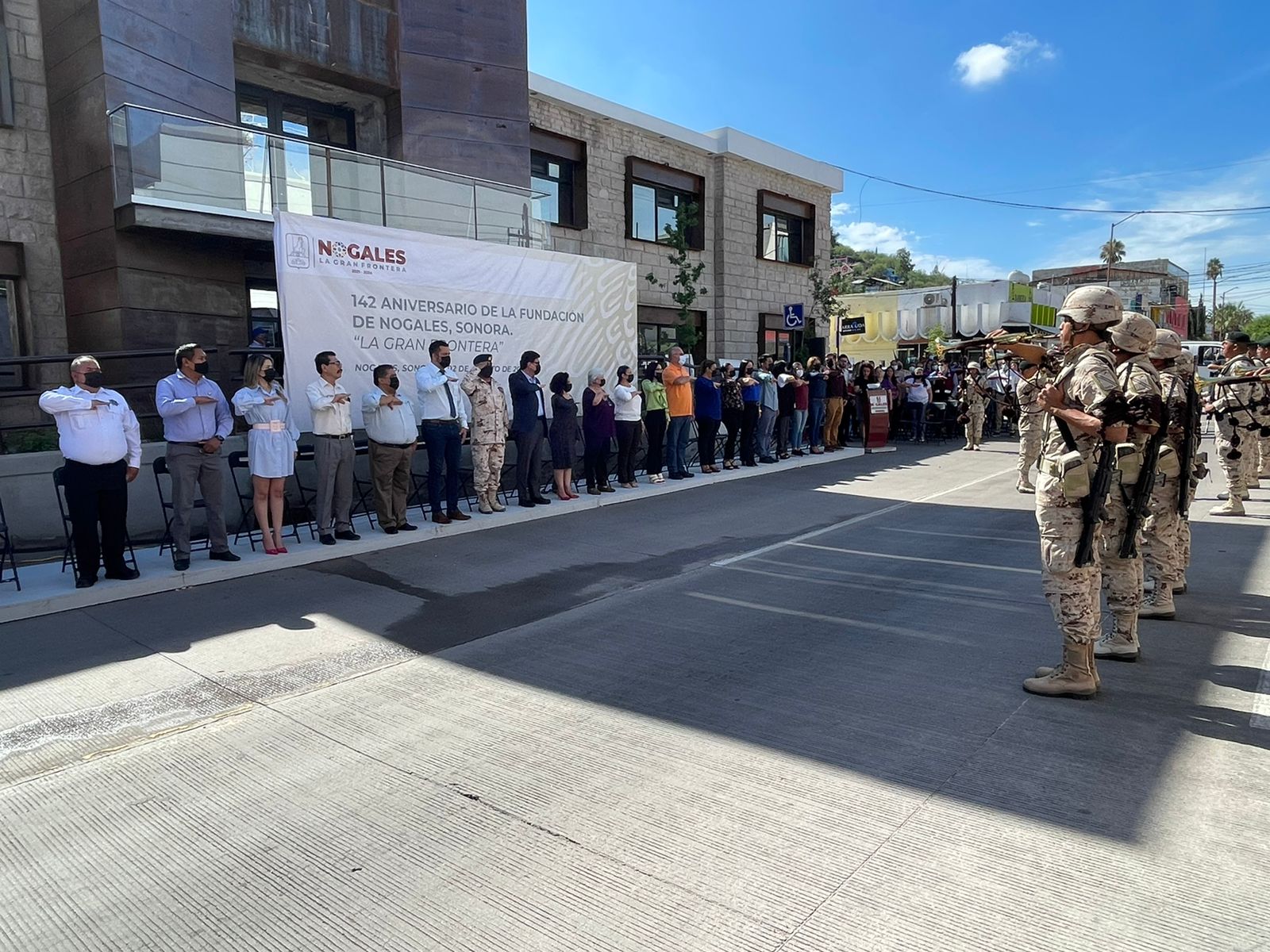 REALIZAN CEREMONIA DEL 142 ANIVERSARIO DE LA FUNDACIÓN DE NOGALES