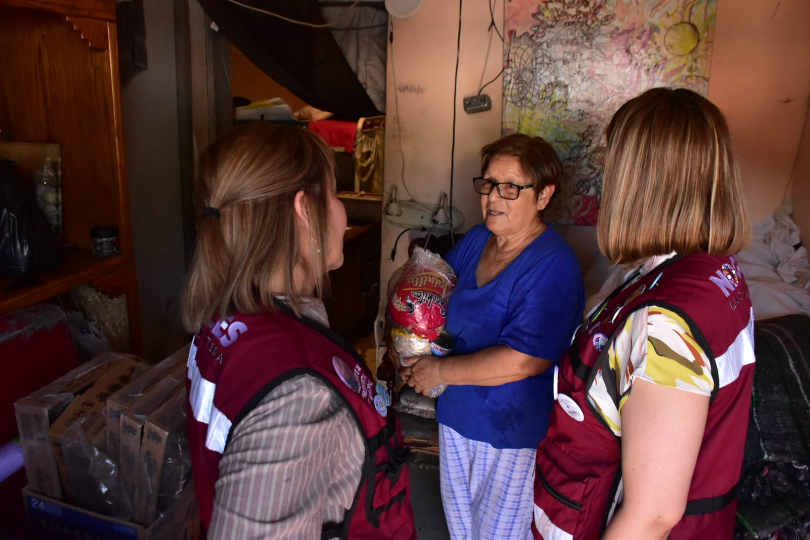 VISITA PRIMERA DAMA A FAMILIAS AFECTADAS EN LA BUENOS AIRES