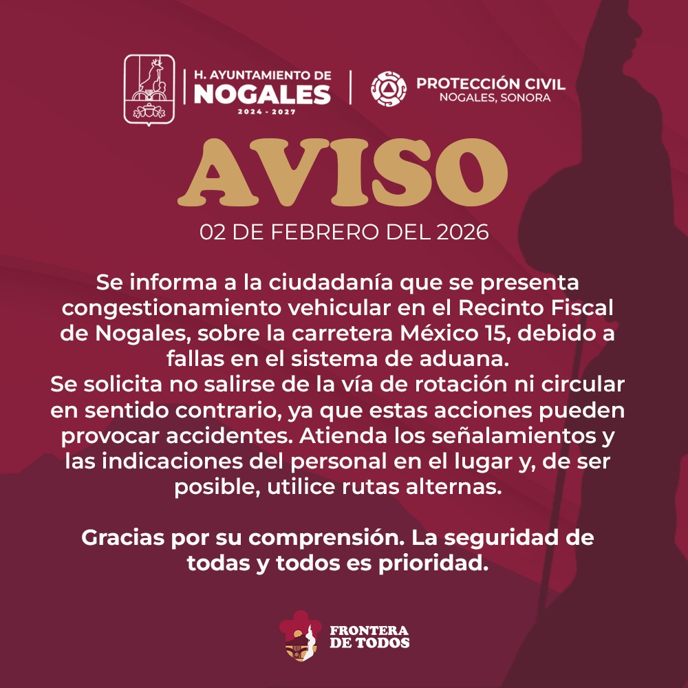 Reportan flujo vehicular lento en el Recinto Fiscal