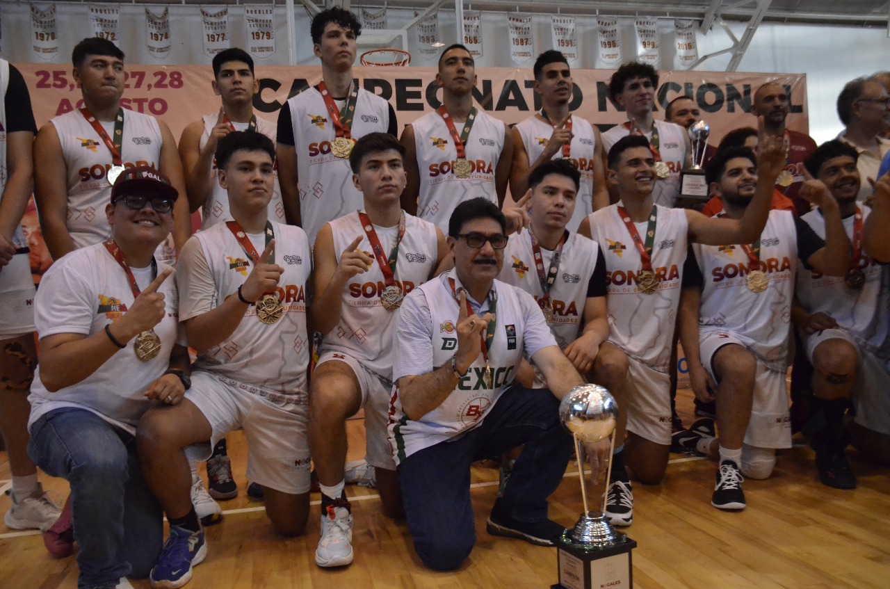 SELECCIÓN SONORA “A” ES CAMPEÓN NACIONAL DE BASQUETBOL VARONIL U-21 EN NOGALES