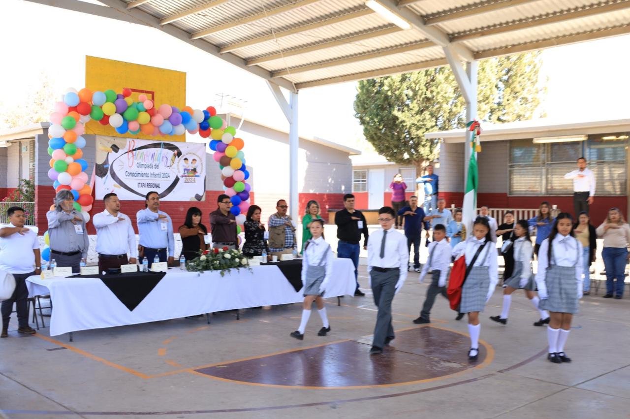 INAUGURA ALCALDE OLIMPIADA DE CONOCIMIENTO INFANTIL