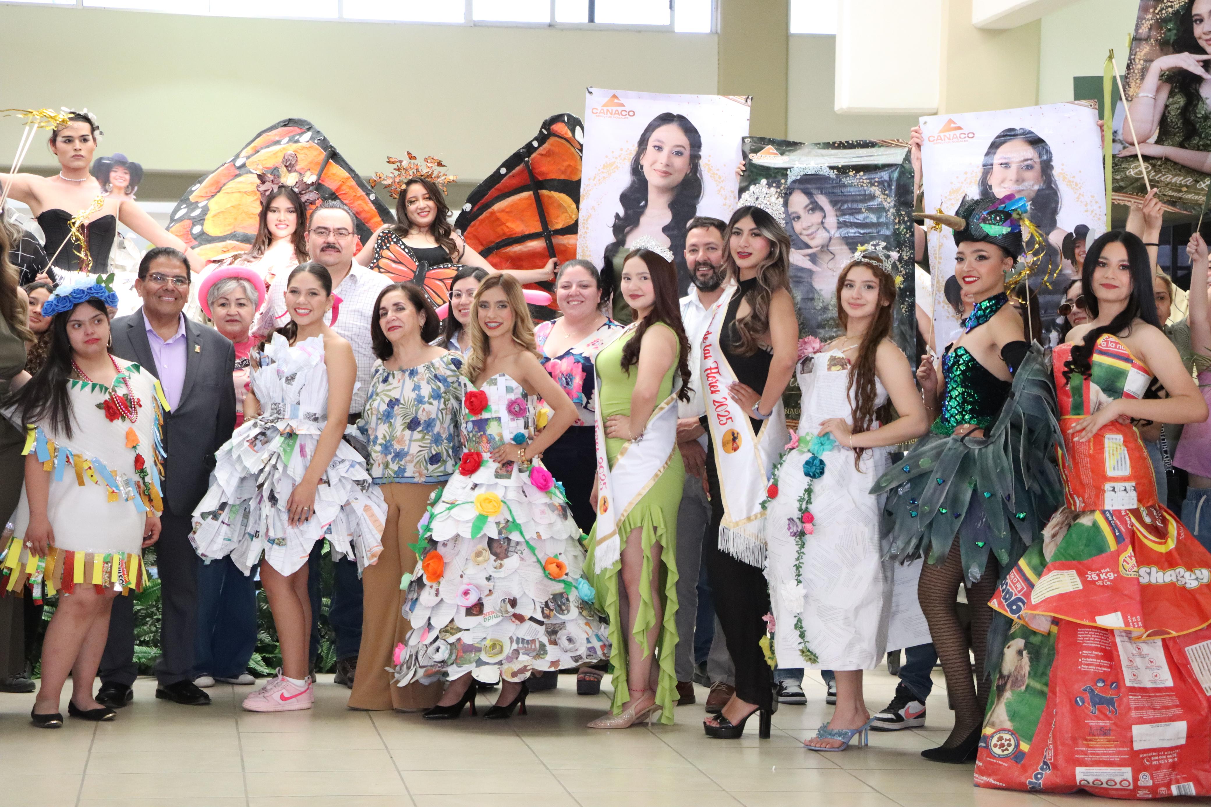 Visten de reciclaje las Fiestas de las Flores