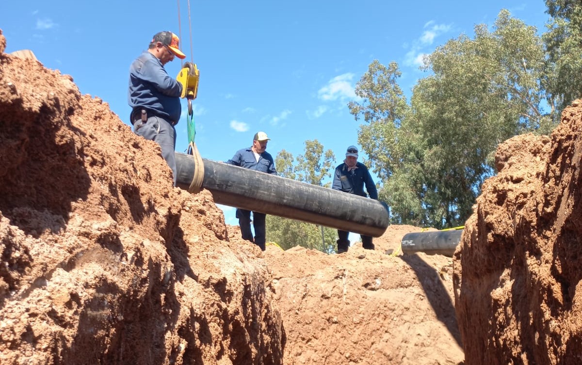 Avanzan obras hidráulicas en Nogales