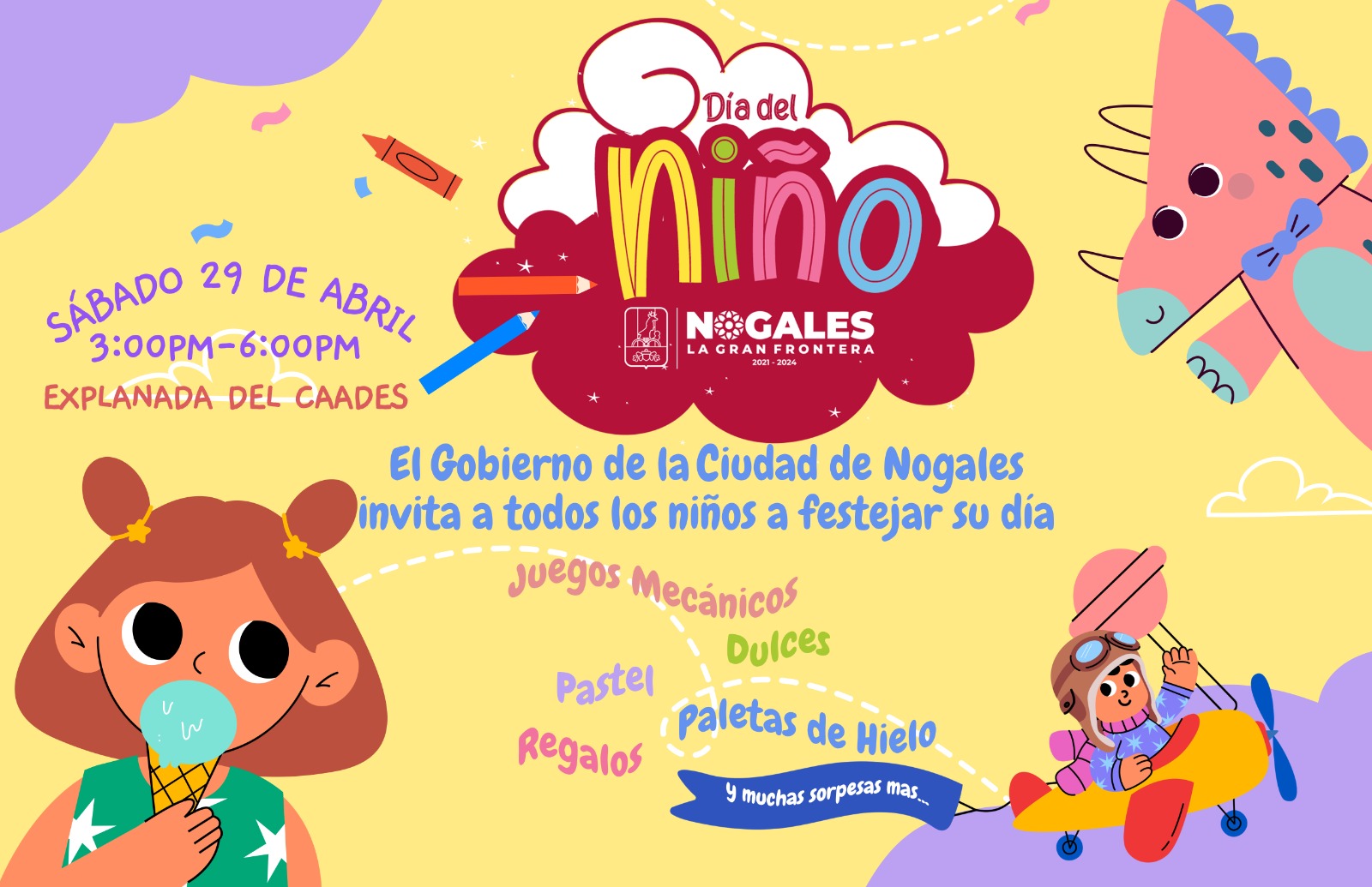 INVITA EL GOBIERNO MUNICIPAL A FESTEJAR EN GRANDE DÍA DEL NIÑO