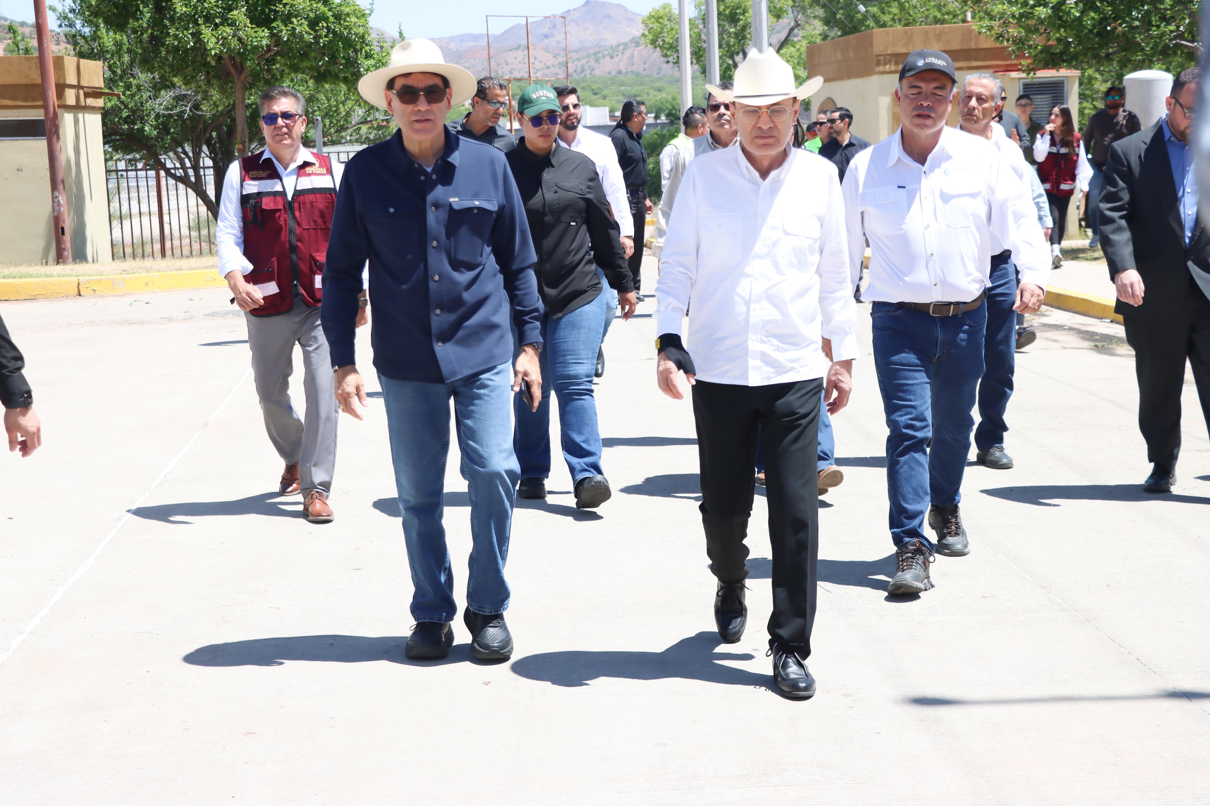 Supervisan proyecto de saneamiento para Nogales
